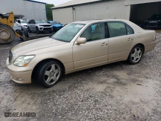 2005 Lexus LS 430 with VIN JTHBN36F055028624, listed as a Copart auction lot 54142335 with 187,356 mi miles and Clean Title. Bid and sale history available at carsss.com. Image 1.