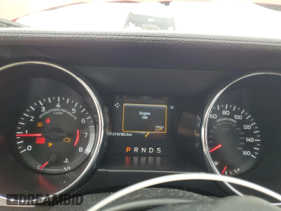 2015 Ford Mustang EcoBoost z VIN 1FA6P8TH8F5378204, wystawiony jako Copart lot #49184795 z przebiegiem 74 790 mil mil oraz Szkoda całkowita • Salvage title. Historia ofert i sprzedaży dostępna na DreamBid. Obrazek 9.