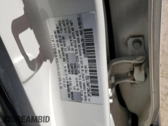 2021 Mazda CX-30 Preferred with VIN 3MVDMBCL4MM217592, listed as a Copart auction lot 55247985 with 91,398 mi miles and Non repairable. Bid and sale history available at DreamBid. Image 13.