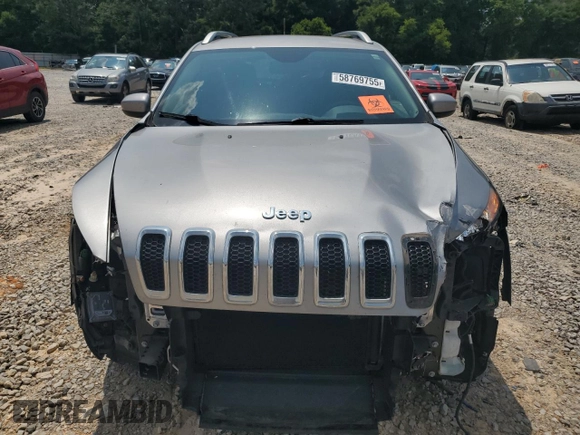 2017 Jeep Cherokee Latitude with VIN 1C4PJLCB9HW527036, listed as a Copart auction lot 58769755 with 36,826 mi miles and Salvage title. Bid and sale history available at DreamBid. Image 5.