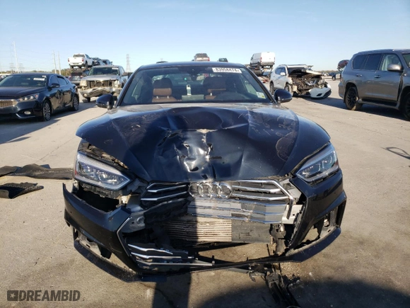2018 Audi A5 Coupe Prestige with VIN WAUUNAF5XJA002567, listed as a Copart auction lot 83958474 with NaN miles and Salvage Title. Bid and sale history available at carsss.com. Image 5.