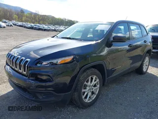 2014 Jeep Cherokee Sport with VIN 1C4PJLAB4EW110051, listed as a IAAI auction lot 41961698 with 153,570 mi miles and . Bid and sale history available at DreamBid. Image 6.