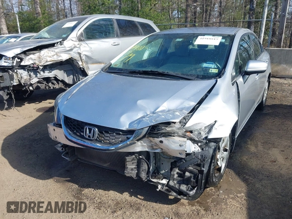 2015 Honda Civic Sedan LX with VIN 19XFB2F53FE008578, listed as a IAAI auction lot 41918815 with 93,860 mi miles. Bid and sale history available at carsss.com. Image 6.