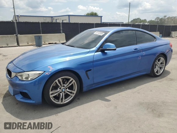 2014 BMW 4 Series 428i with VIN WBA3N3C51EK230632, listed as a Copart auction lot 56192095 with 115,595 mi miles and Salvage title. Bid and sale history available at DreamBid. Image 1.