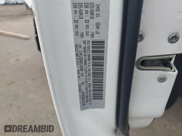 2019 Jeep Cherokee Limited with VIN 1C4PJMDX6KD122304, listed as a Copart auction lot 55560005 with 93,334 mi miles and Salvage Title. Bid and sale history available at DreamBid. Image 13.