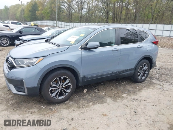 2020 Honda CR-V EX with VIN 7FARW2H51LE010421, listed as a IAAI auction lot 41861502 with 24,261 mi miles. Bid and sale history available at carsss.com. Image 6.