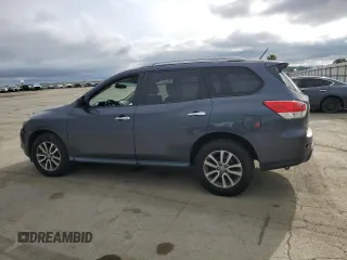 2013 Nissan Pathfinder SV with VIN 5N1AR2MM3DC649634, listed as a Copart auction lot 52054425 with 123,100 mi miles and Salvage Title. Bid and sale history available at carsss.com. Image 2.