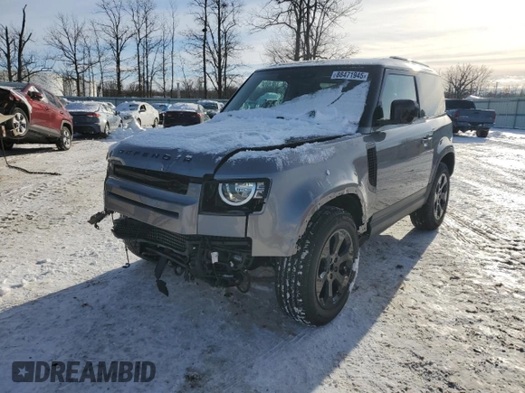 2023 Land Rover Defender S with VIN SALEJ6EX7P2243744, listed as a Copart auction lot 88471945 with 18,822 mi miles and Salvage title. Bid and sale history available at DreamBid. Image 1.