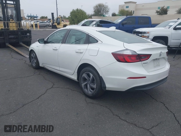 2019 Honda Insight EX with VIN 19XZE4F52KE005648, listed as a IAAI auction lot 41935225 with 68,312 mi miles. Bid and sale history available at carsss.com. Image 3.