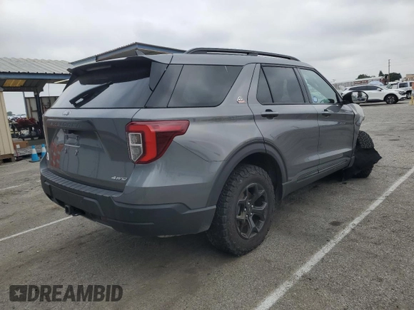 2023 Ford Explorer Timberline z VIN 1FMSK8JH5PGB61379, wystawiony jako Copart lot #87318674 z przebiegiem 8 943 mil mil oraz Szkoda całkowita • Salvage title. Historia ofert i sprzedaży dostępna na DreamBid. Obrazek 3.