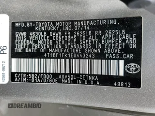 2014 Toyota Camry L with VIN 4T1BF1FK1EU443243, listed as a Copart auction lot 57177505 with 81,068 mi miles and Salvage Title. Bid and sale history available at DreamBid. Image 12.