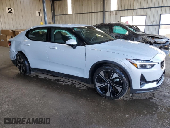 2023 Polestar 2 with VIN YSMEG3KA8PL159368, listed as a Copart auction lot 75434814 with 17,214 mi miles and Non Repairable. Bid and sale history available at carsss.com. Image 4.