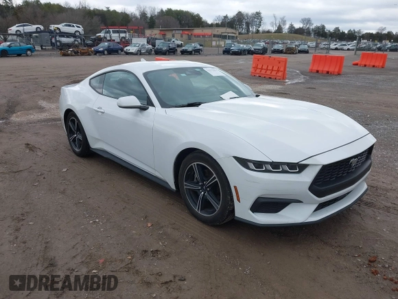 2024 Ford Mustang EcoBoost with VIN 1FA6P8TH6R5106965, listed as a IAAI auction lot 41572551 with 25,474 mi miles. Bid and sale history available at carsss.com. Image 1.