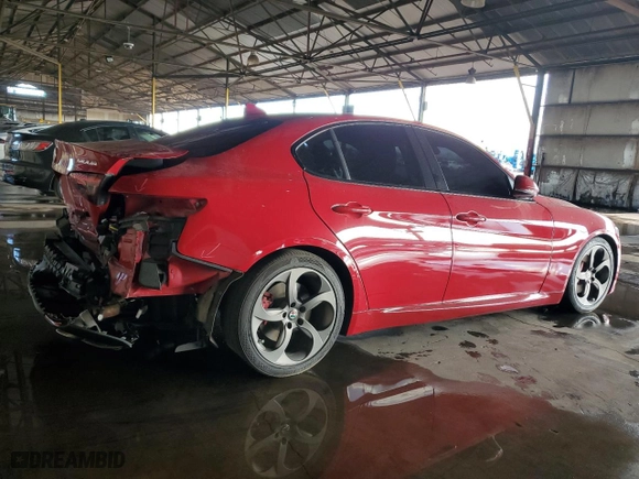 2018 Alfa Romeo Giulia with VIN ZARFAEBNXJ7567280, listed as a Copart auction lot 45351135 with 87,908 mi miles and Salvage Title. Bid and sale history available at carsss.com. Image 3.