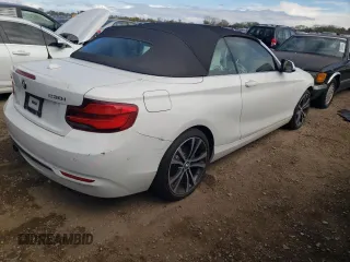 2018 BMW 2 Series 230i xDrive with VIN WBA2K1C56JVB64714, listed as a Copart auction lot 74342484 with 22,653 mi miles and Salvage Title. Bid and sale history available at carsss.com. Image 3.