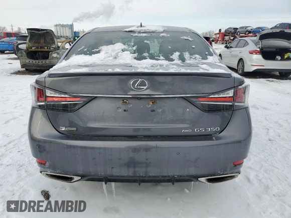 2016 Lexus GS 350 with VIN JTHCZ1BL2GA000391, listed as a Copart auction lot 45433215 with Not provided miles and Salvage title. Bid and sale history available at DreamBid. Image 6.