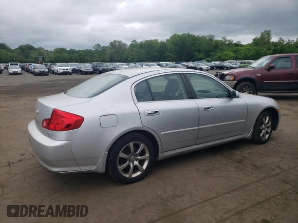 2006 Infiniti G35 z VIN JNKCV51F26M616815, wystawiony jako Copart lot #57521415 z przebiegiem 115 490 mil mil oraz Szkoda całkowita • Salvage title. Historia ofert i sprzedaży dostępna na DreamBid. Obrazek 3.