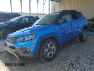 2022 Jeep Compass Trailhawk with VIN 3C4NJDDB1NT167161, listed as a Copart auction lot 55769615 with 44,557 mi miles and Clean title. Bid and sale history available at DreamBid. Image 1.