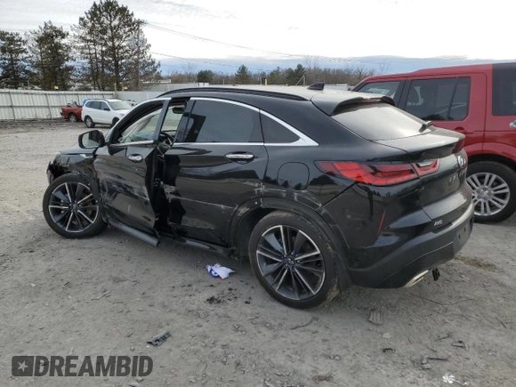 2024 Infiniti QX55 Luxe with VIN 3PCAJ5JR5RF110911, listed as a Copart auction lot 48920455 with 6,495 mi miles and Salvage Title. Bid and sale history available at DreamBid. Image 2.