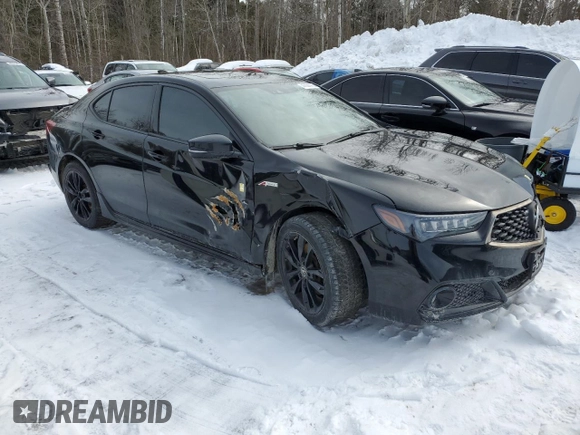2018 Acura TLX w/A-SPEC Pkg with VIN 19UUB3F61JA800716, listed as a Copart auction lot 47361475 with 153,678 mi miles and Clean Title. Bid and sale history available at carsss.com. Image 4.