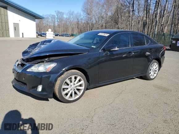 2010 Lexus IS 250 with VIN JTHCF5C20A5040491, listed as a Copart auction lot 53475435 with 153,298 mi miles and Salvage Title. Bid and sale history available at carsss.com. Image 1.
