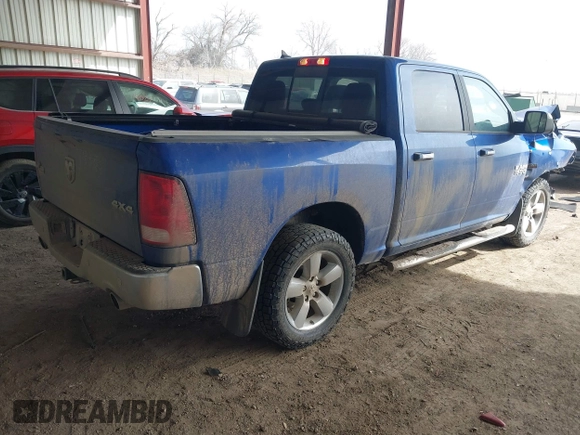 2018 Ram 1500 Big Horn with VIN 1C6RR7LT9JS253293, listed as a IAAI auction lot 41815506 with 97,845 mi miles. Bid and sale history available at carsss.com. Image 4.