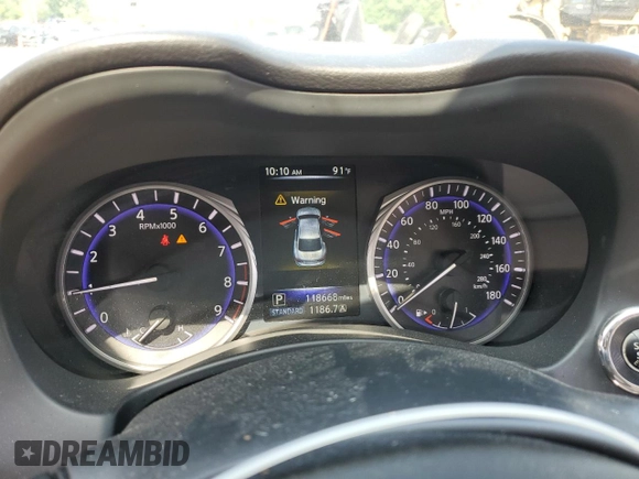 2015 Infiniti Q50 Premium with VIN JN1BV7AR9FM414737, listed as a Copart auction lot 62088065 with 118,668 mi miles and Salvage title. Bid and sale history available at DreamBid. Image 9.
