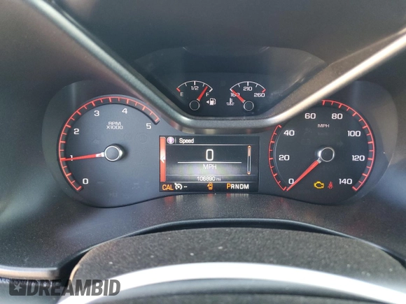 2016 GMC Canyon 4WD SLT with VIN 1GTP6DE11G1357147, listed as a Copart auction lot 77835344 with 106,890 mi miles and Salvage Title. Bid and sale history available at carsss.com. Image 9.