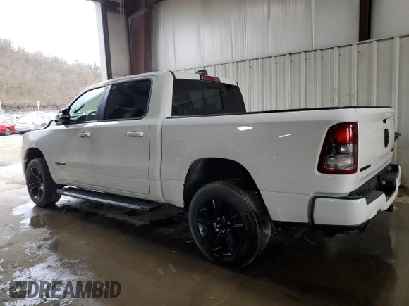 2022 Ram 1500 Big Horn with VIN 1C6SRFFT1NN137100, listed as a Copart auction lot 50770905 with 32,699 mi miles and Salvage Title. Bid and sale history available at carsss.com. Image 2.