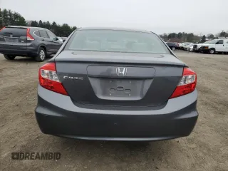 2012 Honda Civic LX with VIN 19XFB2F53CE313803, listed as a Copart auction lot 49202085 with 144,868 mi miles and Salvage Title. Bid and sale history available at DreamBid. Image 6.