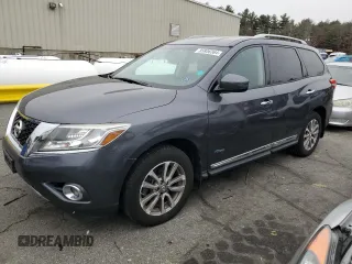 2014 Nissan Pathfinder Platinum Hybrid with VIN 5N1CR2MM6EC652151, listed as a Copart auction lot 85806364 with 113,896 mi miles and Clean title. Bid and sale history available at DreamBid. Image 1.
