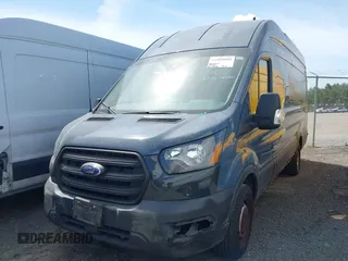 2020 Ford Transit Cargo with VIN 1FTBR3X85LKA28378, listed as a IAAI auction lot 42208608 with 82,322 mi miles and . Bid and sale history available at DreamBid. Image 2.