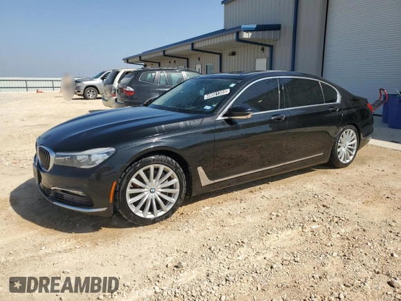 2016 BMW 7 Series 740i with VIN WBA7E2C54GG547029, listed as a Copart auction lot 49001355 with 109,385 mi miles and Clean Title. Bid and sale history available at carsss.com. Image 1.