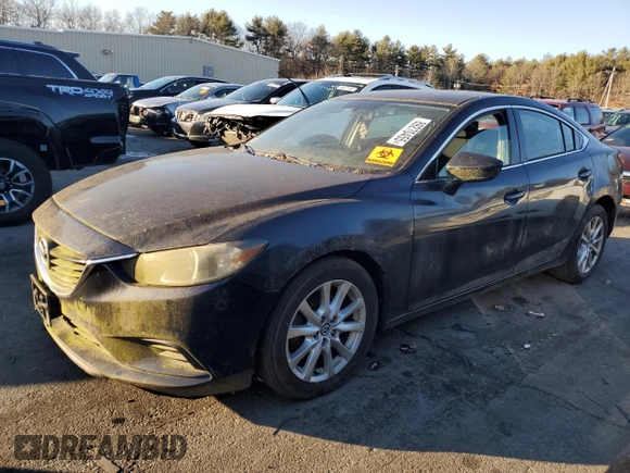 2015 Mazda 6 i Sport with VIN JM1GJ1U53F1220971, listed as a Copart auction lot 89270455 with 105,436 mi miles and Clean Title. Bid and sale history available at carsss.com. Image 1.