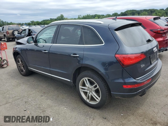 2017 Audi Q5 Premium Plus with VIN WA1L2AFP4HA015618, listed as a Copart auction lot 62494185 with 88,751 mi miles and Salvage title. Bid and sale history available at DreamBid. Image 2.