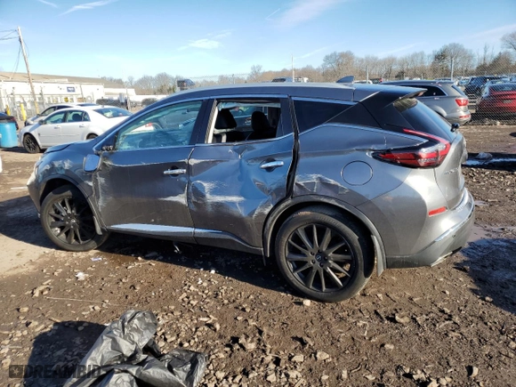 2023 Nissan Murano SL with VIN 5N1AZ2CS2PC119434, listed as a Copart auction lot 45043915 with 16,820 mi miles and Salvage Title. Bid and sale history available at carsss.com. Image 2.