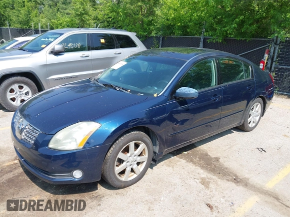 2004 Nissan Maxima SE with VIN 1N4BA41E04C903587, listed as a IAAI auction lot 42433154 with 213,535 mi miles and . Bid and sale history available at DreamBid. Image 2.