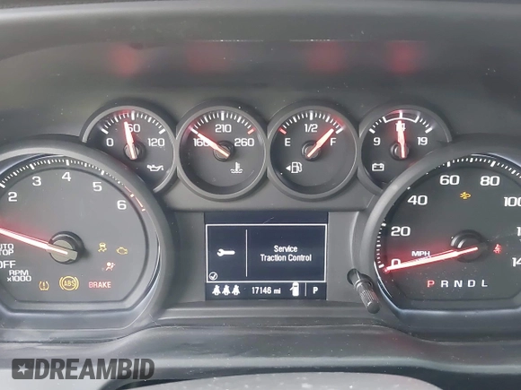 2024 Chevrolet Silverado 1500 Custom with VIN 3GCPABEK9RG265221, listed as a IAAI auction lot 41307224 with 17,146 mi miles and . Bid and sale history available at DreamBid. Image 7.