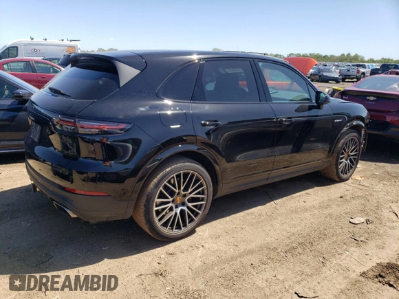 2021 Porsche Cayenne E-Hybrid with VIN WP1AE2AY1MDA24794, listed as a Copart auction lot 57626974 with 26,126 mi miles and Salvage title. Bid and sale history available at DreamBid. Image 3.