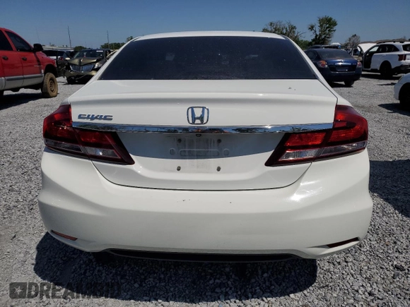 2015 Honda Civic Sedan LX with VIN 19XFB2F54FE214704, listed as a Copart auction lot 52505895 with 110,497 mi miles and Salvage Title. Bid and sale history available at carsss.com. Image 6.