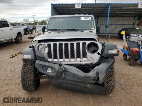 2018 Jeep Wrangler Unlimited Sport S с VIN 1C4HJXDG7JW138049, выставлен на аукционе Copart как лот 57168065 с пробегом 53 267 миль миль и Списание • Salvage title. История ставок и продаж доступна на DreamBid. Изображение 5.
