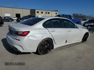 2022 BMW 3 Series 330i with VIN 3MW5R1J06N8C23668, listed as a Copart auction lot 47164585 with 0 mi miles and Salvage Title. Bid and sale history available at carsss.com. Image 3.