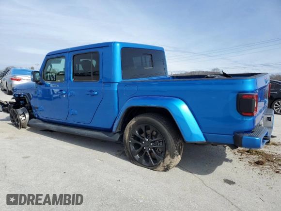 2022 Jeep Gladiator Overland with VIN 1C6HJTFG6NL124535, listed as a Copart auction lot 45988595 with 17,151 mi miles and Salvage title. Bid and sale history available at DreamBid. Image 2.