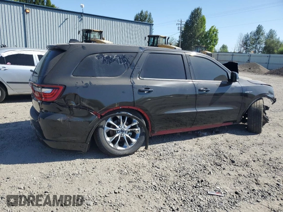 2020 Dodge Durango R/T with VIN 1C4SDJCT4LC262387, listed as a Copart auction lot 65096995 with 106,744 mi miles and Clean title. Bid and sale history available at DreamBid. Image 3.