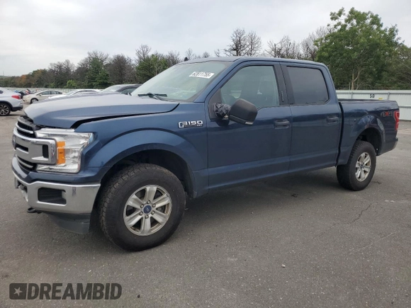 2019 Ford F-150 XL with VIN 1FTEW1E55KFC10642, listed as a Copart auction lot 62811755 with 128,286 mi miles and Salvage title. Bid and sale history available at DreamBid. Image 1.