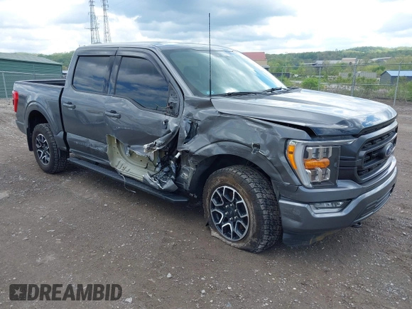 2021 Ford F-150 XL with VIN 1FTFW1E56MKE74015, listed as a IAAI auction lot 42172934 with 27,186 mi miles and . Bid and sale history available at DreamBid. Image 1.