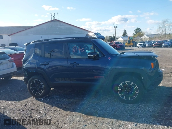 2023 Jeep Renegade Trailhawk with VIN ZACNJDC13PPP74002, listed as a IAAI auction lot 41968140 with 6,848 mi miles and . Bid and sale history available at DreamBid. Image 13.