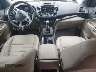 2015 Ford Escape Titanium with VIN 1FMCU0J96FUC00683, listed as a Copart auction lot 58345105 with 61,031 mi miles and Salvage title. Bid and sale history available at DreamBid. Image 8.