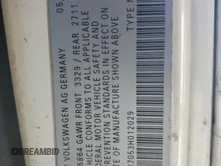 2003 Volkswagen EuroVan MV с VIN WV2MB47053H012029, выставлен на аукционе Copart как лот 68222234 с пробегом 247 494 миль миль и Списание • Salvage title. История ставок и продаж доступна на DreamBid. Изображение 13.