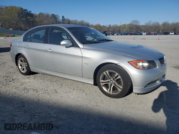 2008 BMW 3 Series 328i with VIN WBAVA37518NL43773, listed as a Copart auction lot 50544055 with 139,579 mi miles and Salvage Title. Bid and sale history available at DreamBid. Image 4.